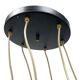 Elektroinstala Jílové cascade pendant lamp Czechoslovakia 1970