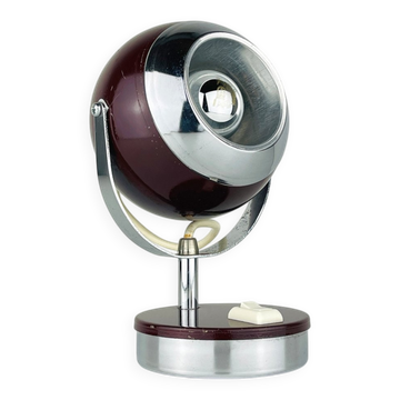 Lampe de bureau œil de cerisier du milieu du siècle, Italie, années 1960