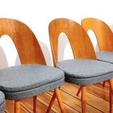 Set of five chairs, design. A. Suman, Tatra Nabytok, Czechoslovakia, 60s
