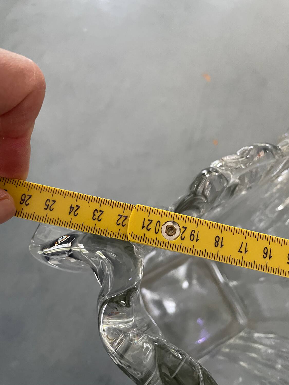 Molded glass vase