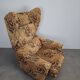 Mid-Century Czechoslovak Plush Wingback Recliner Chair, 1970s
