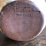 Cafetière mouchetée en grès d'Alexandre Kostanda, Vallauris