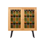 Oak showcase, Danish design, 1960s, production: Denmark