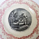 11 old plates hb choisy le roi in earthenware: joan of arc