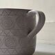 large vase / cache pot in enamelled ceramic signed Robert Picault, Vallauris 1950