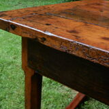 Table de ferme ancienne  fin 19e chêne massif