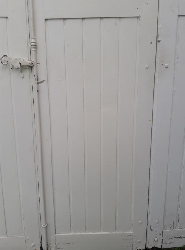 Arched shutters oak louvers H226xW277 4 leaves