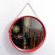 Miroir scandinave vintage rond 1970