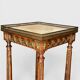 Mahogany, marble and bronze side table / guéridon in Louis XVI style.