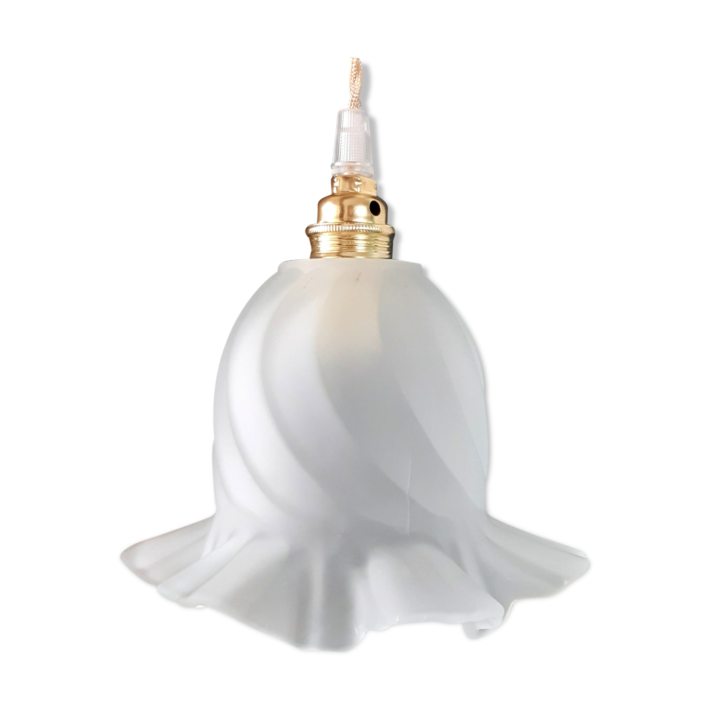 Vintage tulip hanging lamp