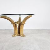 Vintage faux tusk center table or side table, 1970s
