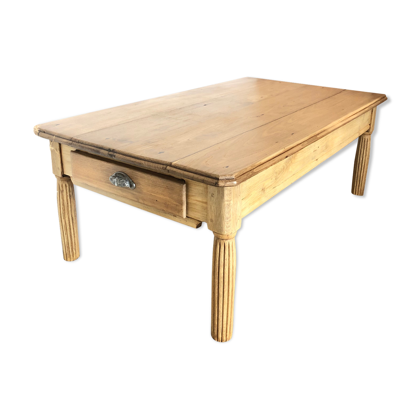 Farmhouse table, living room, solid oak