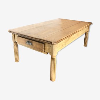 Farmhouse table, living room, solid oak