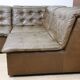 Vintage modular patchwork leather sofa, 1970s