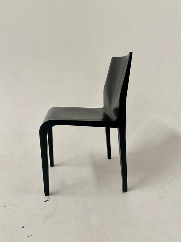 Lot de 6 chaises bois noir Alias La Legerra