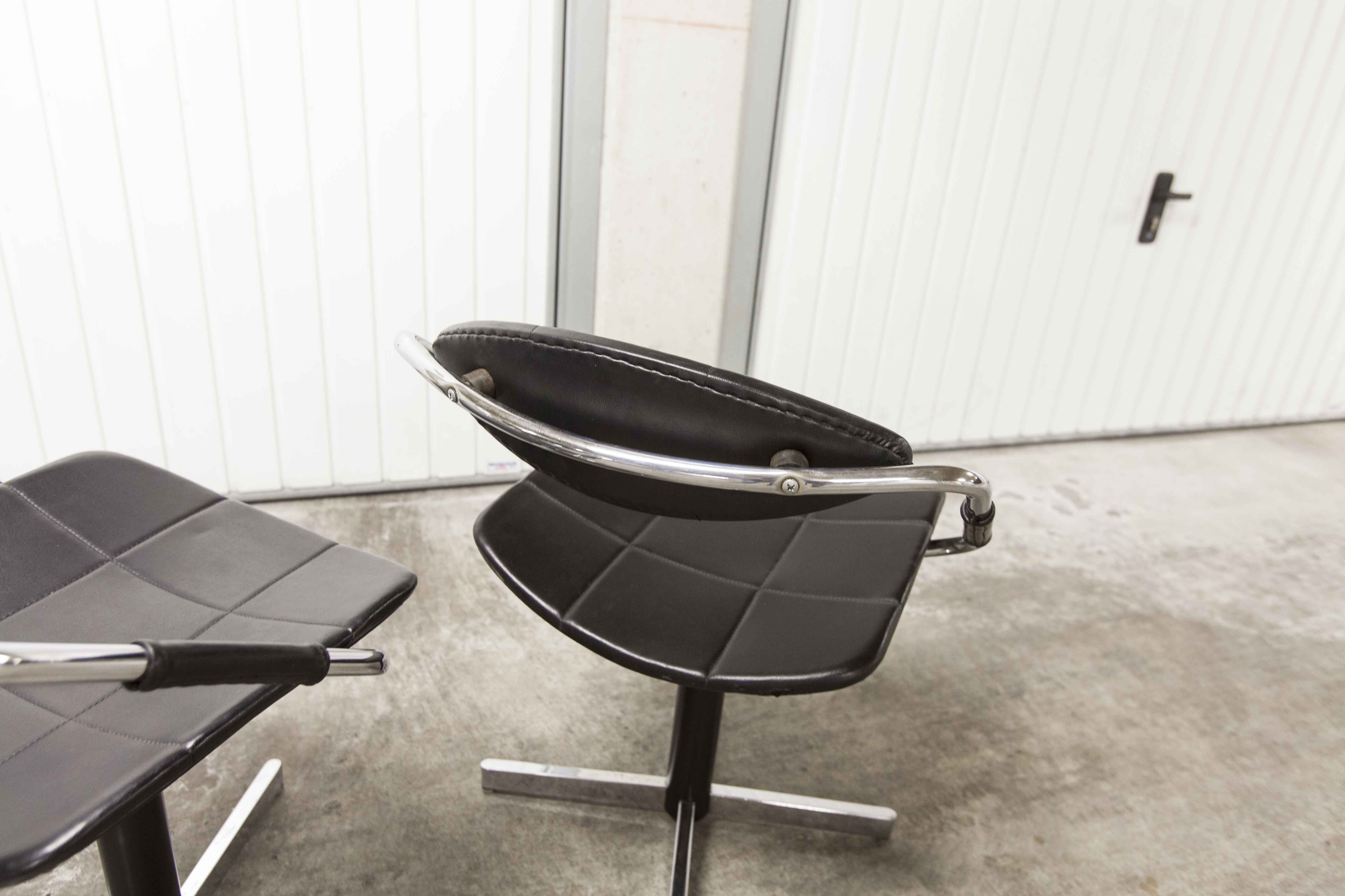 Set of 4 chairs armchairs Steiner model unesco 1962
