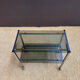 Metal and smoked glass dessert table
