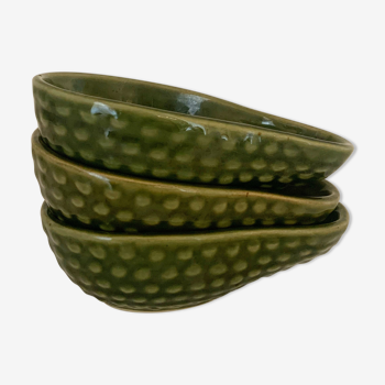 Set of 3 avocado cups