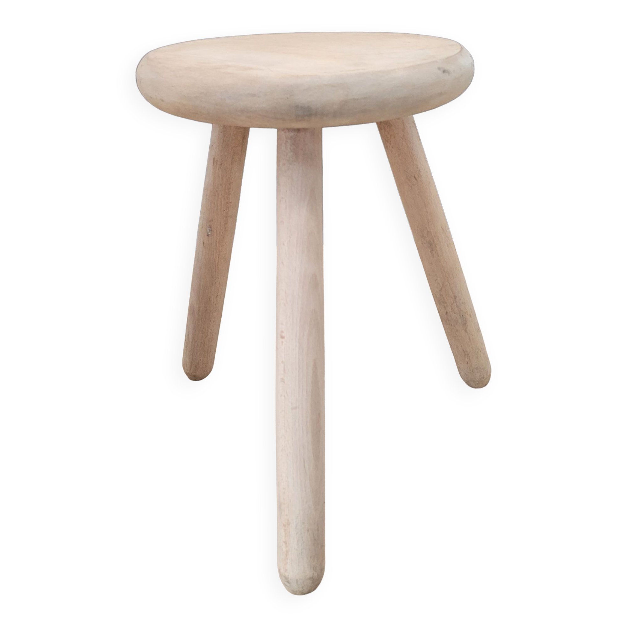 Light wood tripod stool ter