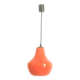 Opaline orange suspension Peill & Putzler 1970s Diameter 23.5 cm