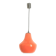 Opaline orange suspension Peill & Putzler 1970s Diameter 23.5 cm