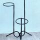 Vintage geometric steel plant holder