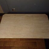 Rectangular travertine coffee table