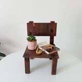 Antique children's chair, folk art, early 20th century