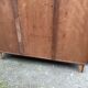 Vintage wardrobe compass feet with 3 sliding oak doors.