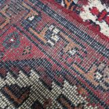 Handmade vintage Persian Hamadan rug 61cm x 123cm 1970s