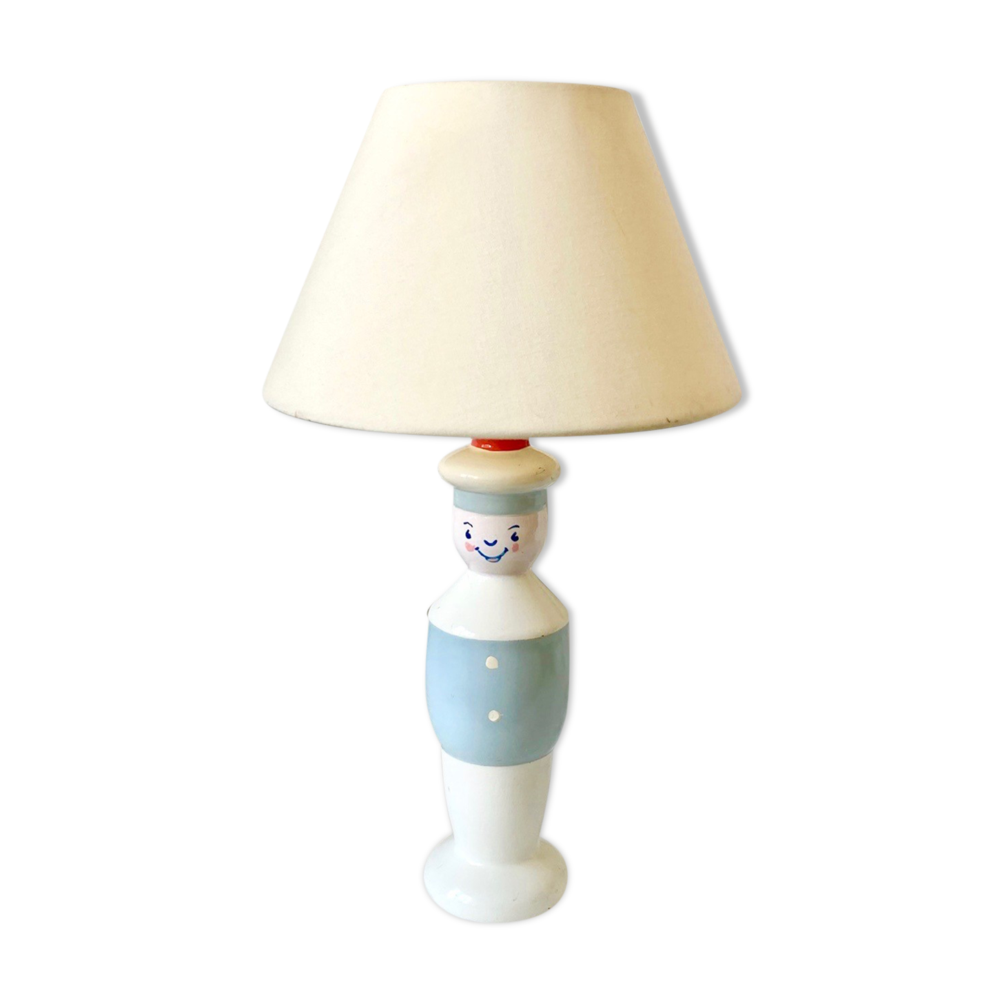 Lampe marin pied en bois