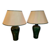 Pair of Paolo Marioni lamps in glazed ceramic – Circa 1960