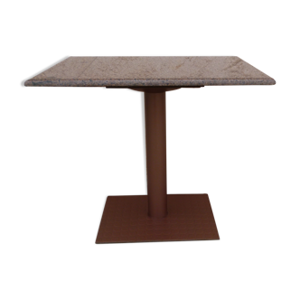 Art Deco style table with marble cast iron base