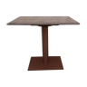 Table style art déco avec marbre pied en fonte