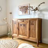 Art Deco sideboard in solid walnut