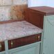 Renovated antique Art Deco sideboard – Lizard Green (Pure & Paint)