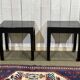 Paire de tables d'appoint en bois peint des années 70