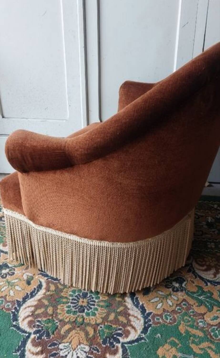 Paire de fauteuils crapaud