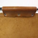 Dalvera  "Les Arc" Set of 2 Original Leather side chairs, 1960