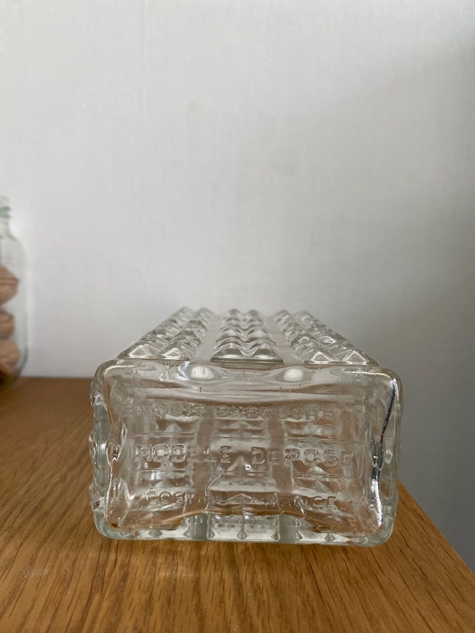 Vintage cut glass bottle