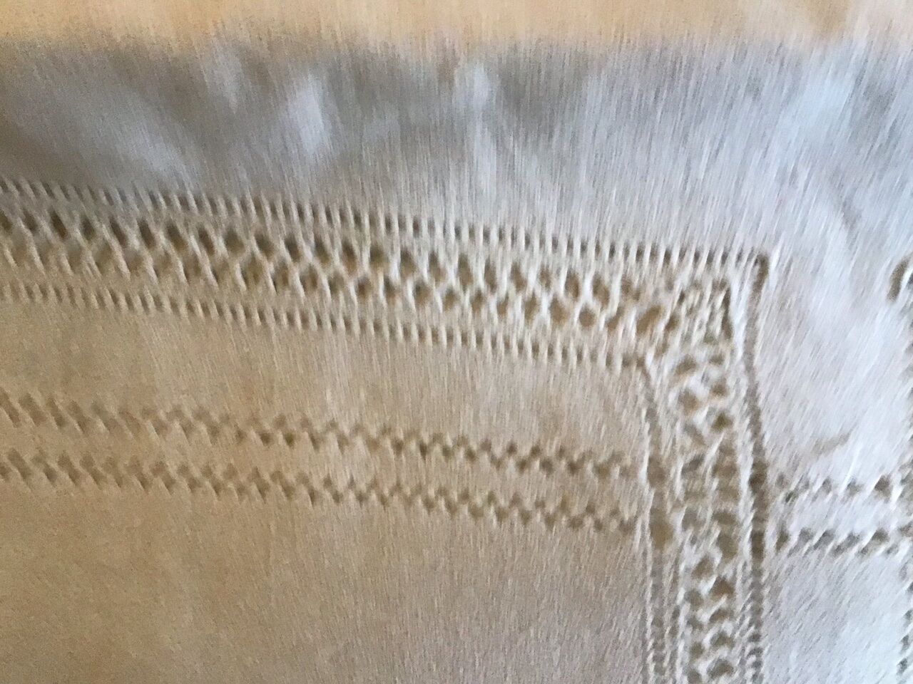 Square linen tablecloth