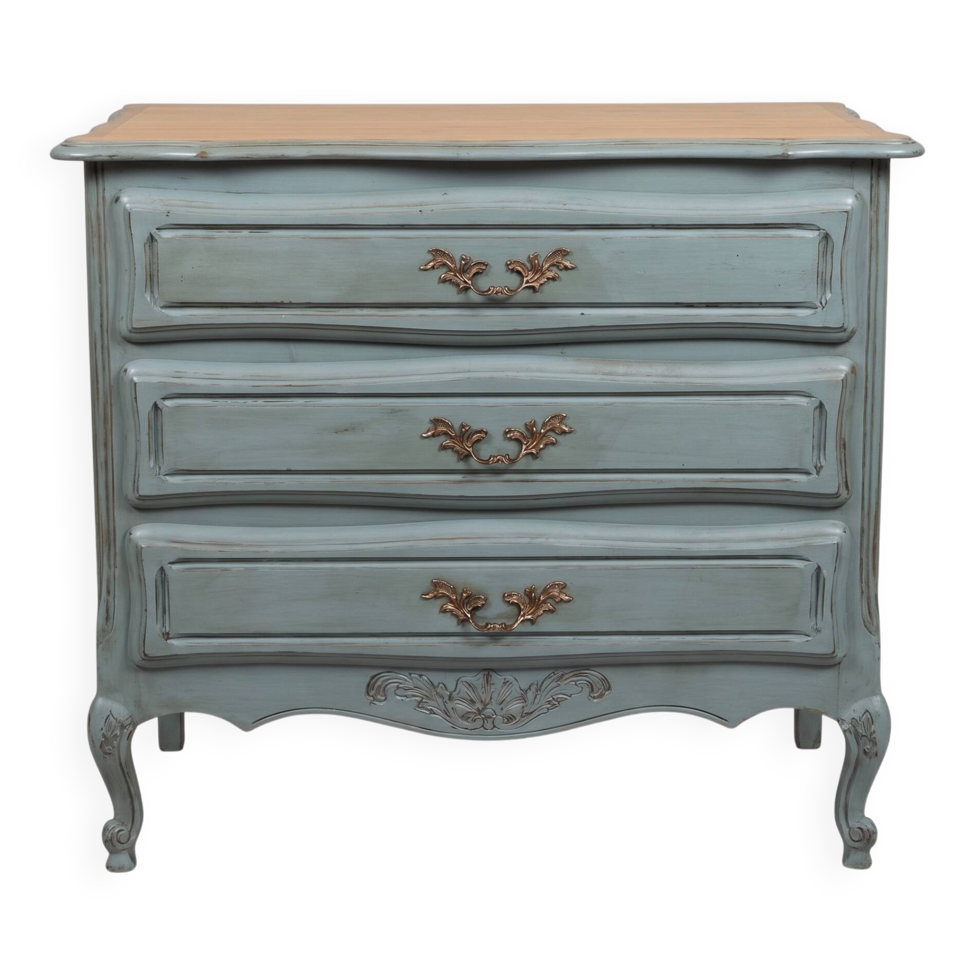 Louis XV style commode with a patina