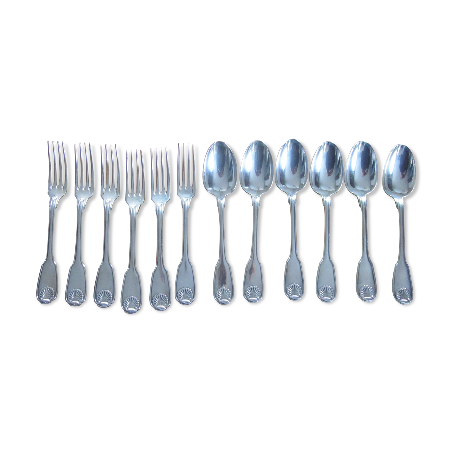 12 christofle entremet in silver metal