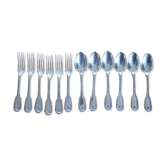 12 christofle entremet in silver metal
