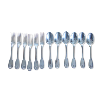 12 christofle entremet in silver metal