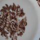 6 assiettes à dessert en opaline