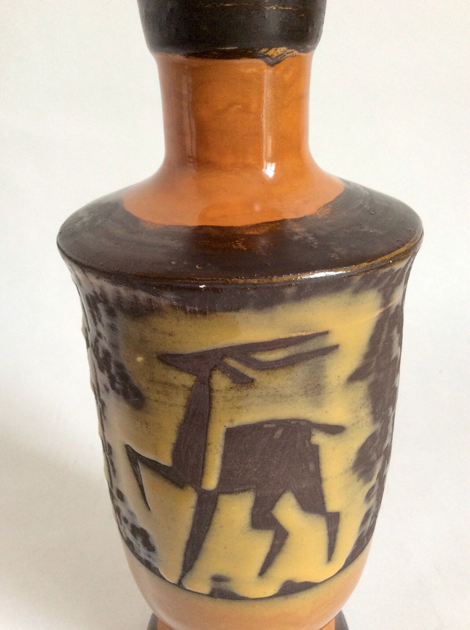 Vase en céramique Émile Masson Vallauris années 50