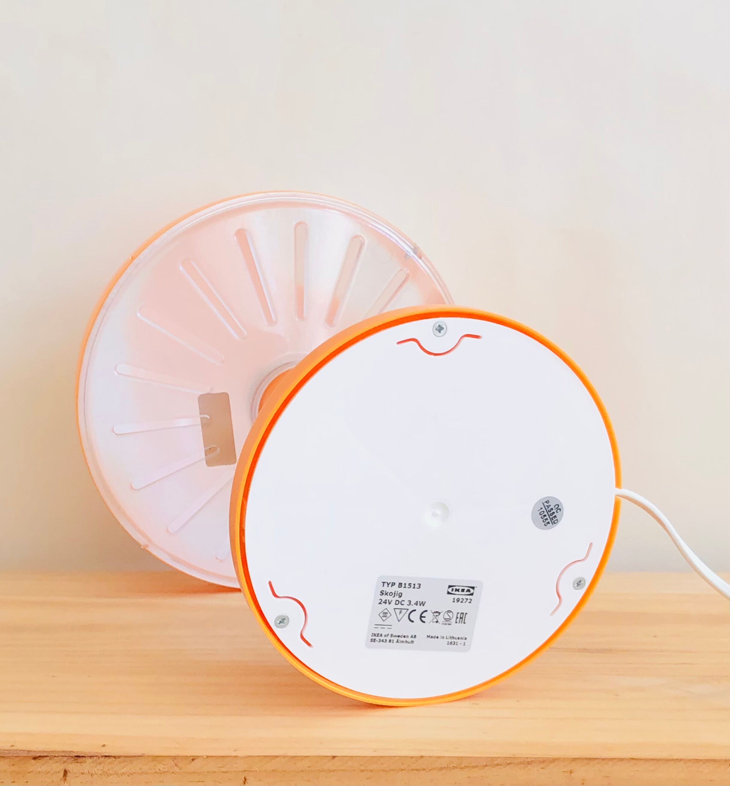 Cloud night light Skojig Ikea vintage orange