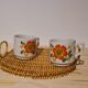 Duo of Italian porcelain mugs