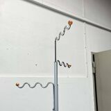 Postmodern German grey metal coat rack by Markus Börgens for D-Tec, 1980s.